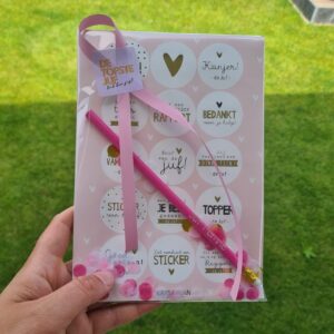 Potlood met naam voor juf, meester of leidster