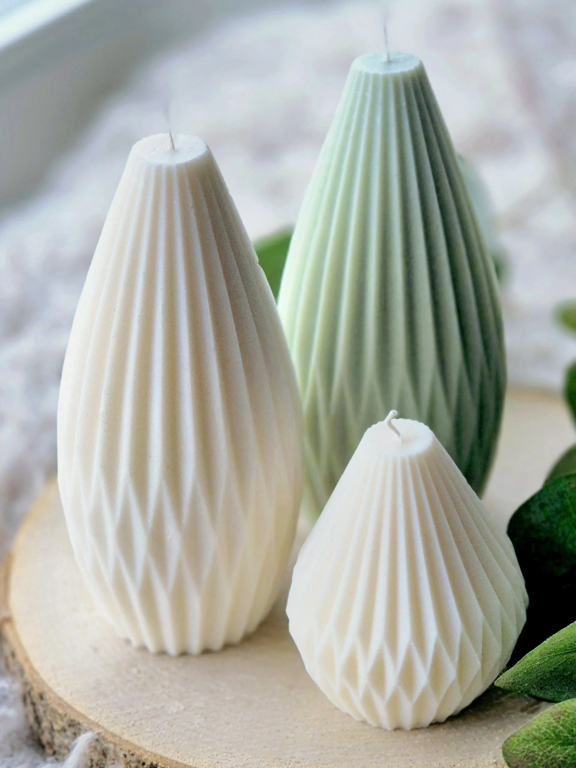 Geometrische druppel kaars