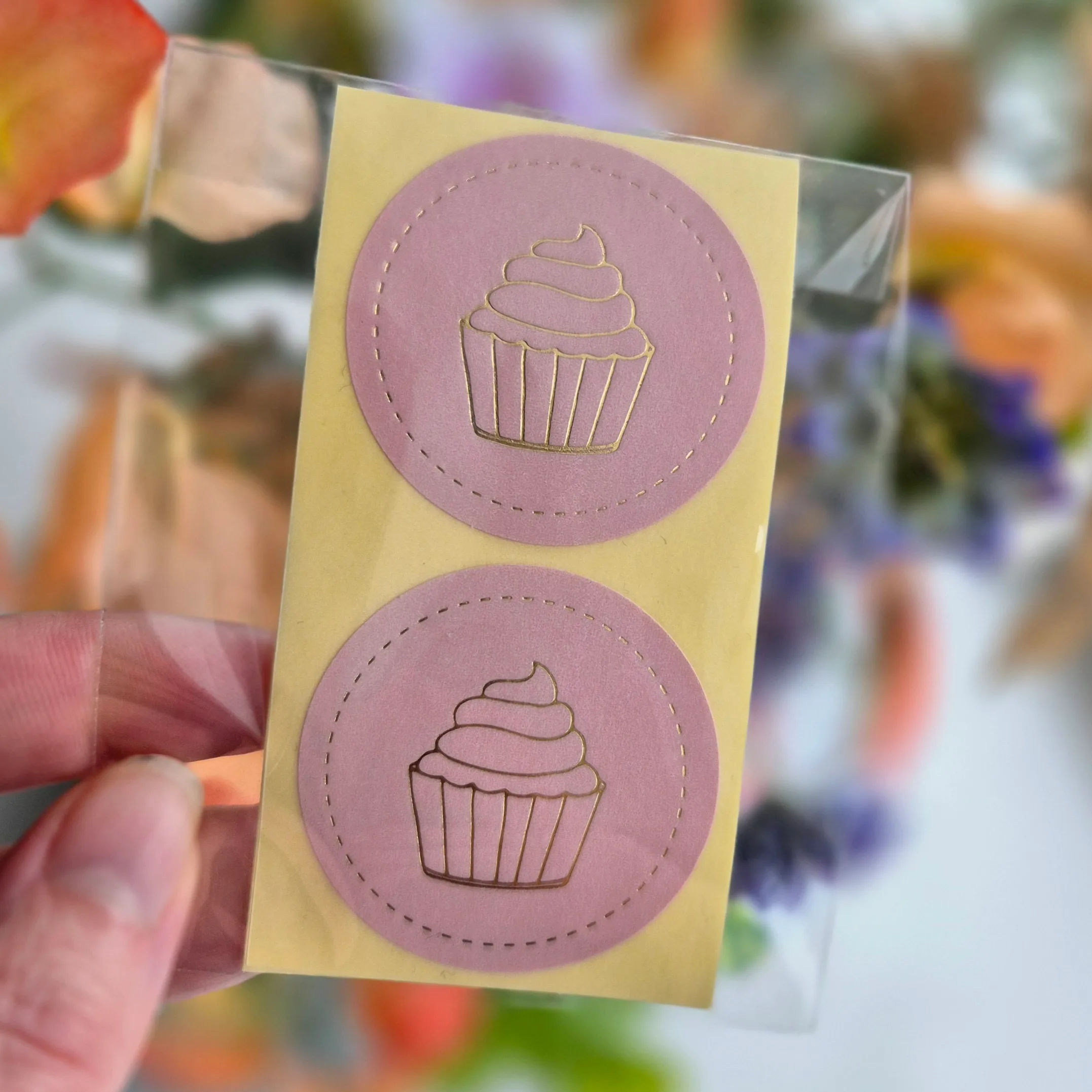 Stickers 'cupcake' - 10 stuks - Afbeelding 2