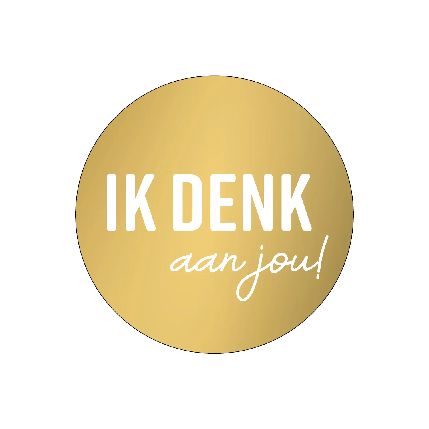 Stickers 'Ik denk aan jou!' - 10 stuks