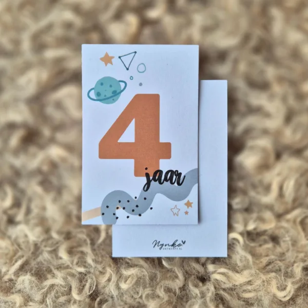 Mini-kaartje 4 jaar - Planeet