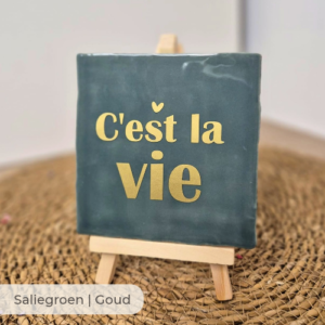 Tegeltje 'C'est la Vie'