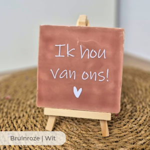 Tegeltje 'Ik hou van ons!'