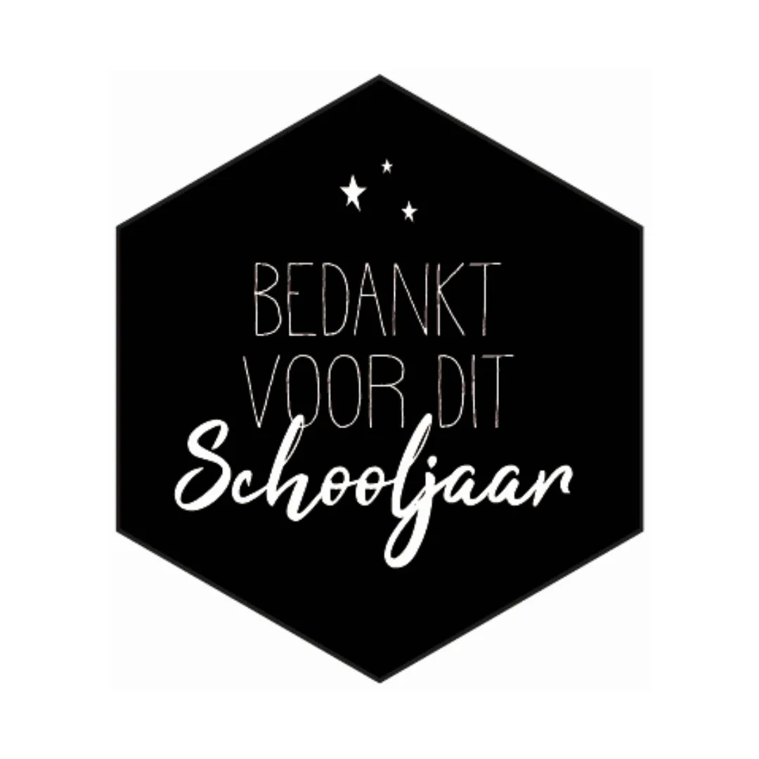 Stickers 'Bedankt voor dit Schooljaar' - 10 stuks