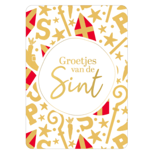 Kaart 'Groetjes van de Sint'