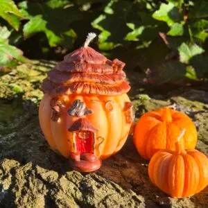 Magisch Pompoenhuisje – Sprookjesachtige Kaarsenset