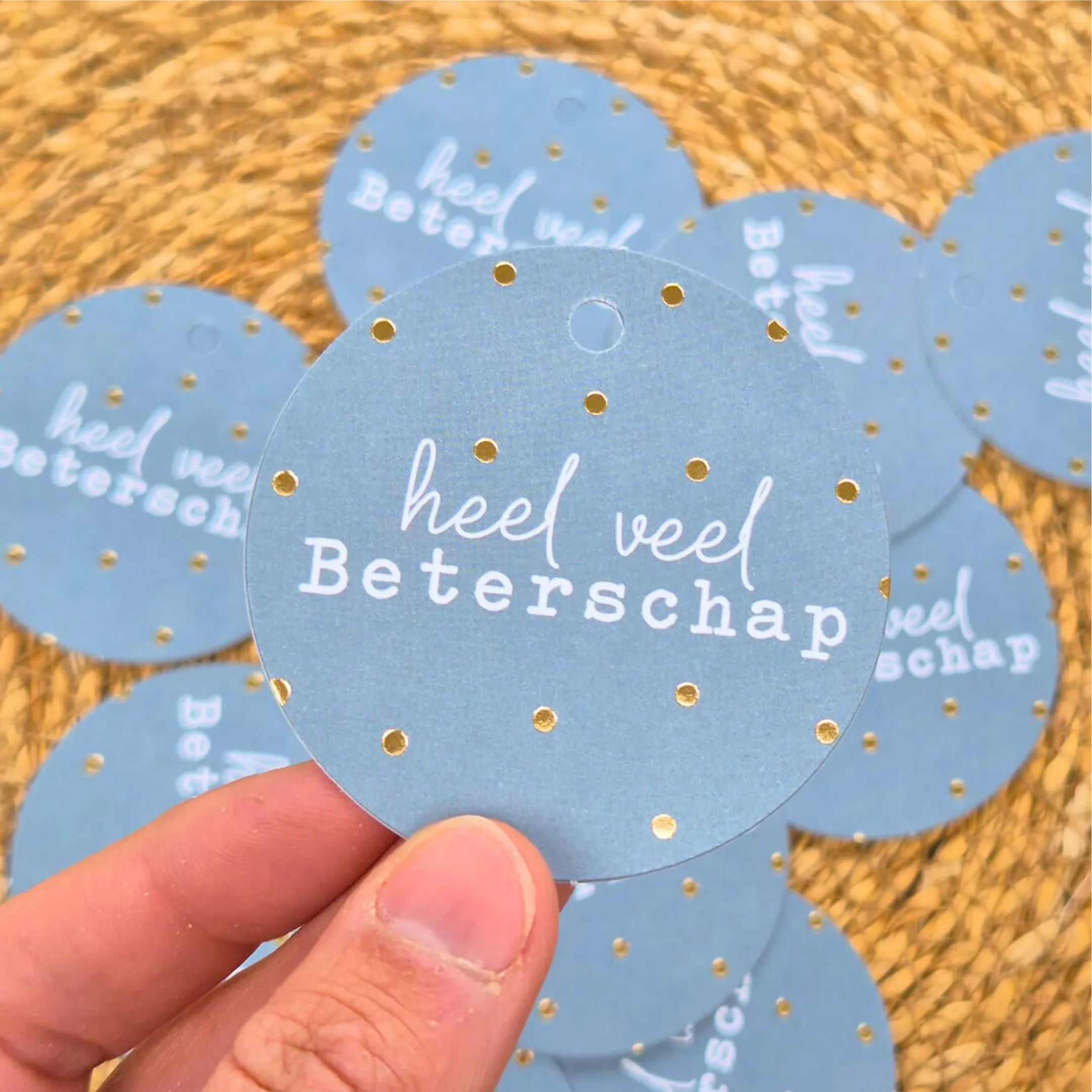 Label 'heel veel Beterschap'