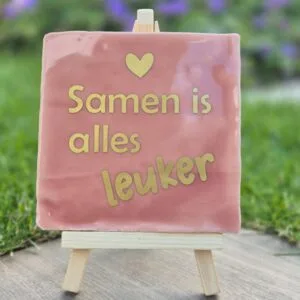 Tegeltje 'Samen is alles leuker'