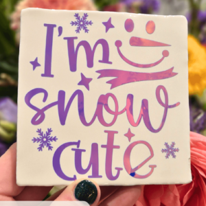 Tegeltje 'I'm snow cute'
