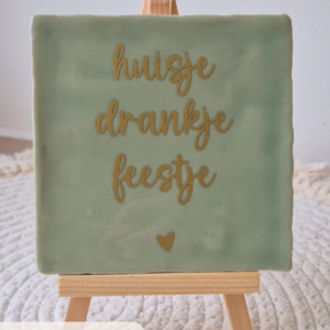 Alternative view of Tegeltje 'Huisje drankje feestje'