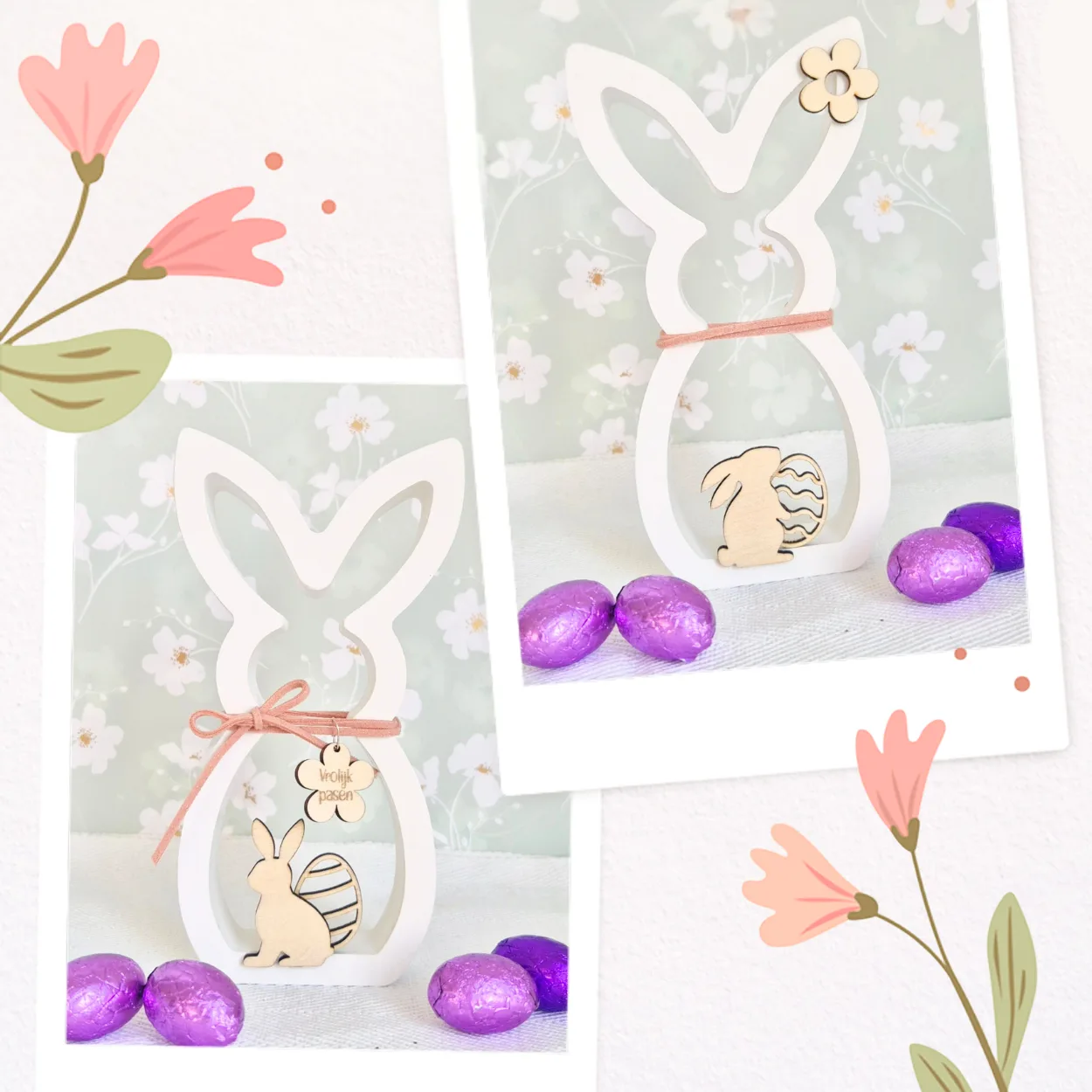 Voorjaarsdecoratie – Paashaas (3 varianten) - Afbeelding 3