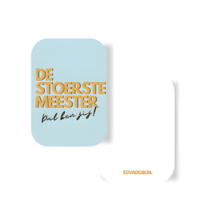 Mini-kaartje 'De stoerste meester dat ben jij!'